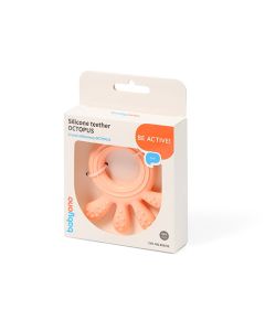 BABYONO Glodalica silikonska - OKTOPUS - roze - 826-01-02-03_roze
