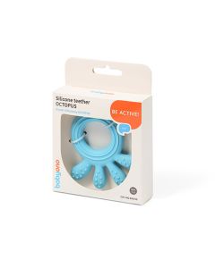 BABYONO Glodalica silikonska - OKTOPUS - plava - 826-01-02-03_plava