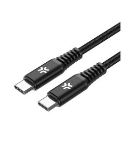 CELLY Kabl POWER DELIVERY USB-C na USB-C 100W - USBCUSBC100WBK