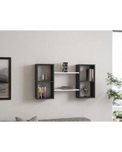 HANAH HOME Zidna polica Bambi, bela/antracit - 835PUQ1603