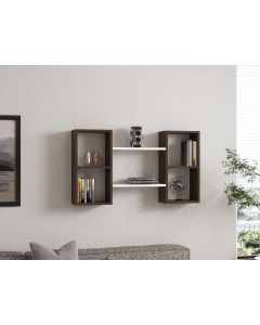 HANAH HOME Zidna polica Bambi, bela/braon - 835PUQ1604