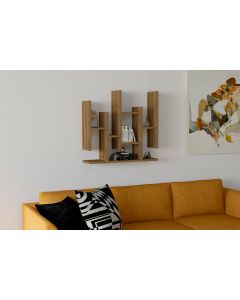 HANAH HOME Zidna polica Flower, braon - 835PUQ1631