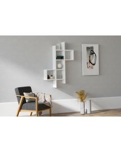 HANAH HOME Zidna polica Keno, bela - 835PUQ1645
