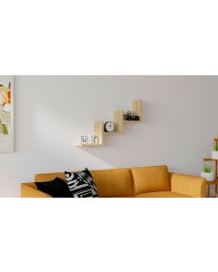 HANAH HOME Zidna polica Mist, svetlobraon - 835PUQ1652