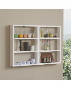 HANAH HOME Zidna polica Hexa, bela