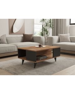 HANAH HOME Klub sto Yuka, braon/antracit - 835PUQ2833