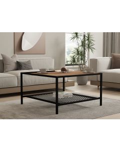 HANAH HOME Klub sto Gomis, braon/crna - 835PUQ2866