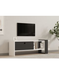 HANAH HOME TV komoda Funda, bela/crna - 835PUQ3029