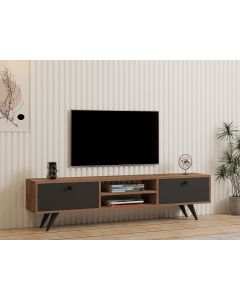 HANAH HOME TV komoda Tumuki, braon/antracit