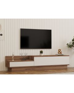 HANAH HOME TV komoda Barko, braon/bela - 835PUQ3047