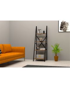HANAH HOME Polica za knjige Passi, braon/crna - 835PUQ3602