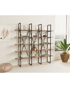 HANAH HOME Polica za knjige Beylerbeyi, braon/antracit