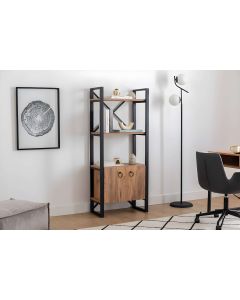 HANAH HOME Polica Milano, braon/crna