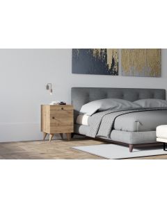 HANAH HOME Noćni ormarić Pila, braon - 835PUQ5036