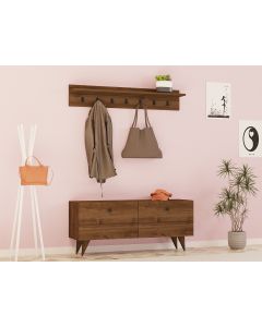 HANAH HOME Cipelarnik sa čivilukom Rupa, braon