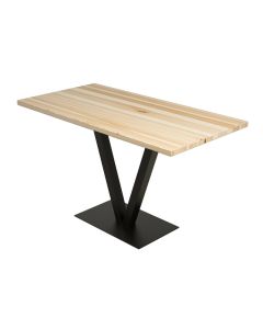 HANAH HOME Trpezarijski sto Sun, svetlobraon/crna