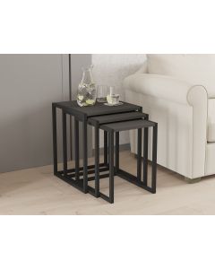 HANAH HOME Set klub stolova Tali, crna/antracit