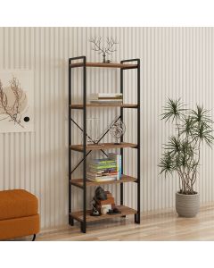 HANAH HOME Polica Abel, braon/crna