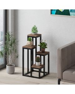 HANAH HOME Stalak za cveće Jason, crna/braon