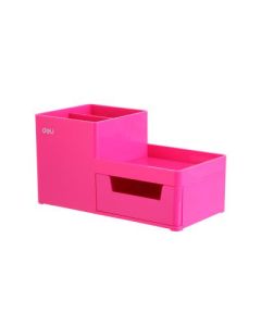 DELI Stoni organizer od abs plastike, 1 fioka, 3 odeljka - pink - 837240