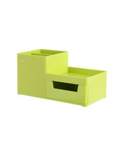 DELI DELI Stoni organizer od abs plastike, 1 fioka, 3 odeljka - zeleni - 837241