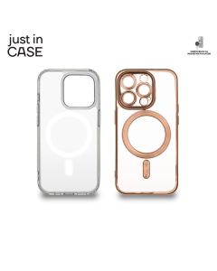 JUST IN CASE Futrola MAG MIX 2u1 za iPhone 15 Pro, roza - MAG113PK