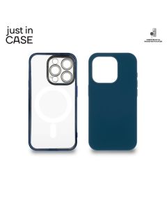 JUST IN CASE Futrola MAG MIX 2u1 za iPhone 15 Pro, plava - MAGPL113BL