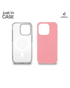 JUST IN CASE Futrola MAG MIX 2u1 za iPhone 15 Pro, roza - MAGPL113PK