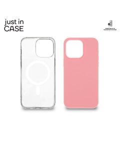 JUST IN CASE Futrola MAG MIX 2u1 za iPhone 15 Pro Max, roza - MAGPL115PK