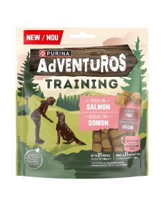 ADVENTUROS Poslastica za pse Training dog losos 115g - 8445290990785
