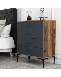 HANAH HOME Komoda za spavaću sobu Lizbon 536, braon/antacit