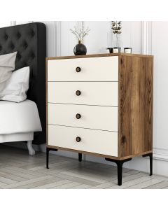 HANAH HOME Komoda za spavaću sobu Lizbon 540, braon/krem