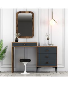HANAH HOME Sto za šminkanje Lizbon 543, braon/antracit