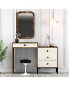 HANAH HOME Sto za šminkanje Lizbon 547, braon/krem