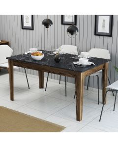 HANAH HOME Terpezarijski sto Milan 518, braon/crna - 845HCT1406