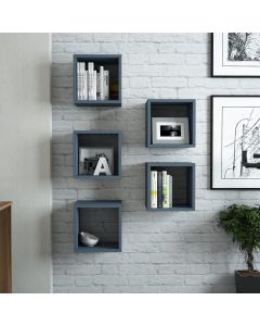 HANAH HOME Zidna polica Box 5/1, plava - 845HCT1612