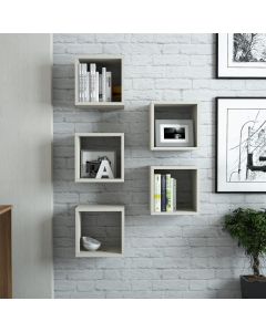 HANAH HOME Zidna polica Box 5/1, krem - 845HCT1613
