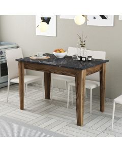 HANAH HOME Trpezarijski sto Kiev 509, braon/crna - 845HCT2106