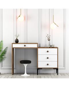 HANAH HOME Sto za šminkanje Lizbon 551, braon/bela