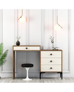 HANAH HOME Sto za šminkanje Lizbon 554, braon/krem