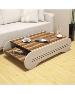 HANAH HOME Klub sto Cool, braon/krem - 845HCT2806