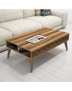HANAH HOME Klub sto City, braon - 845HCT2810