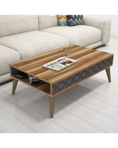 HANAH HOME Klub sto City, braon/plava - 845HCT2811