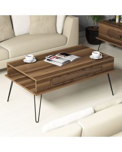 HANAH HOME Klub sto Ekol, braon - 845HCT2815