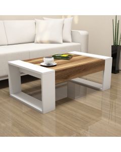 HANAH HOME Klub sto Cool, braon/bela - 845HCT2818