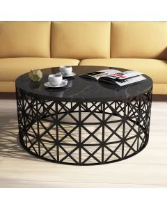 HANAH HOME Klub sto Selin, crna - 845HCT2863