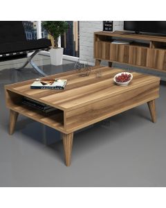 HANAH HOME Klub sto Best, braon