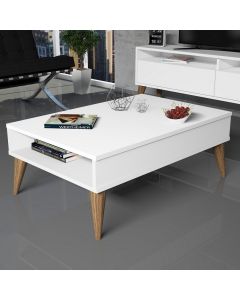 HANAH HOME Klub sto Best, bela - 845HCT2872