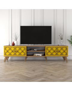 HANAH HOME TV komoda Class, braon/žuta - 845HCT3008