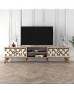 HANAH HOME TV komoda Class, braon/krem